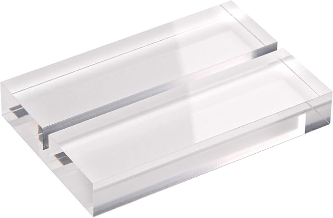 15 Pack 3" Large Clear Acrylic Sign Holders - Wedding Sign Holders