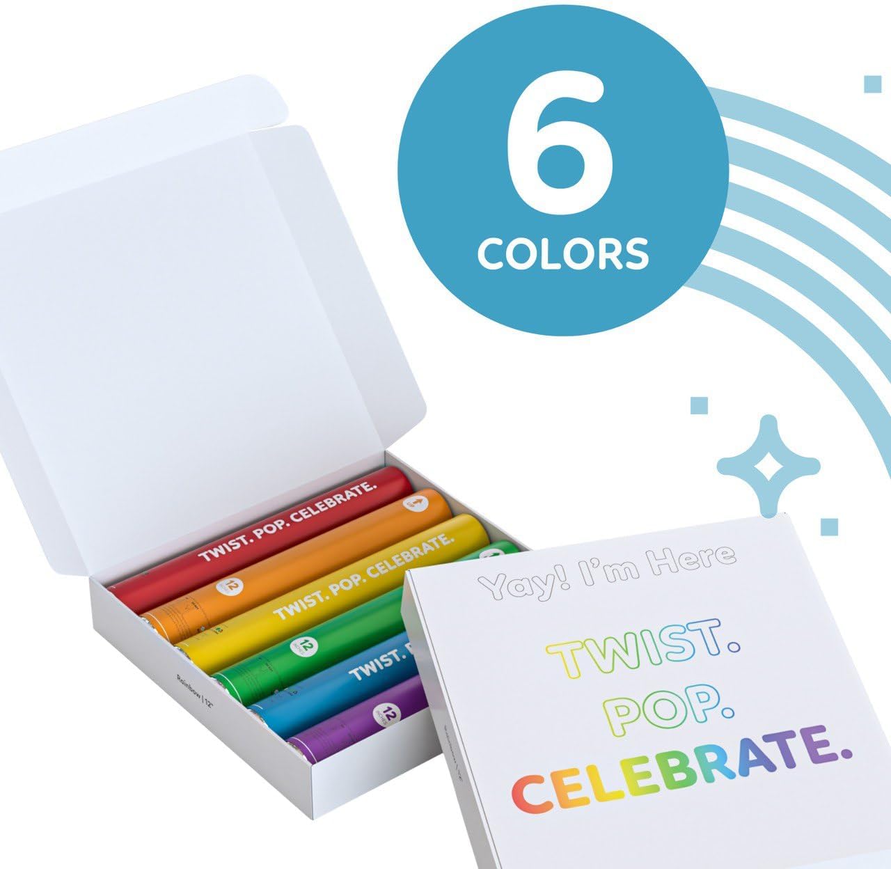Biodegradable single-color confetti cannon that launches up to 25 feet — product view 2