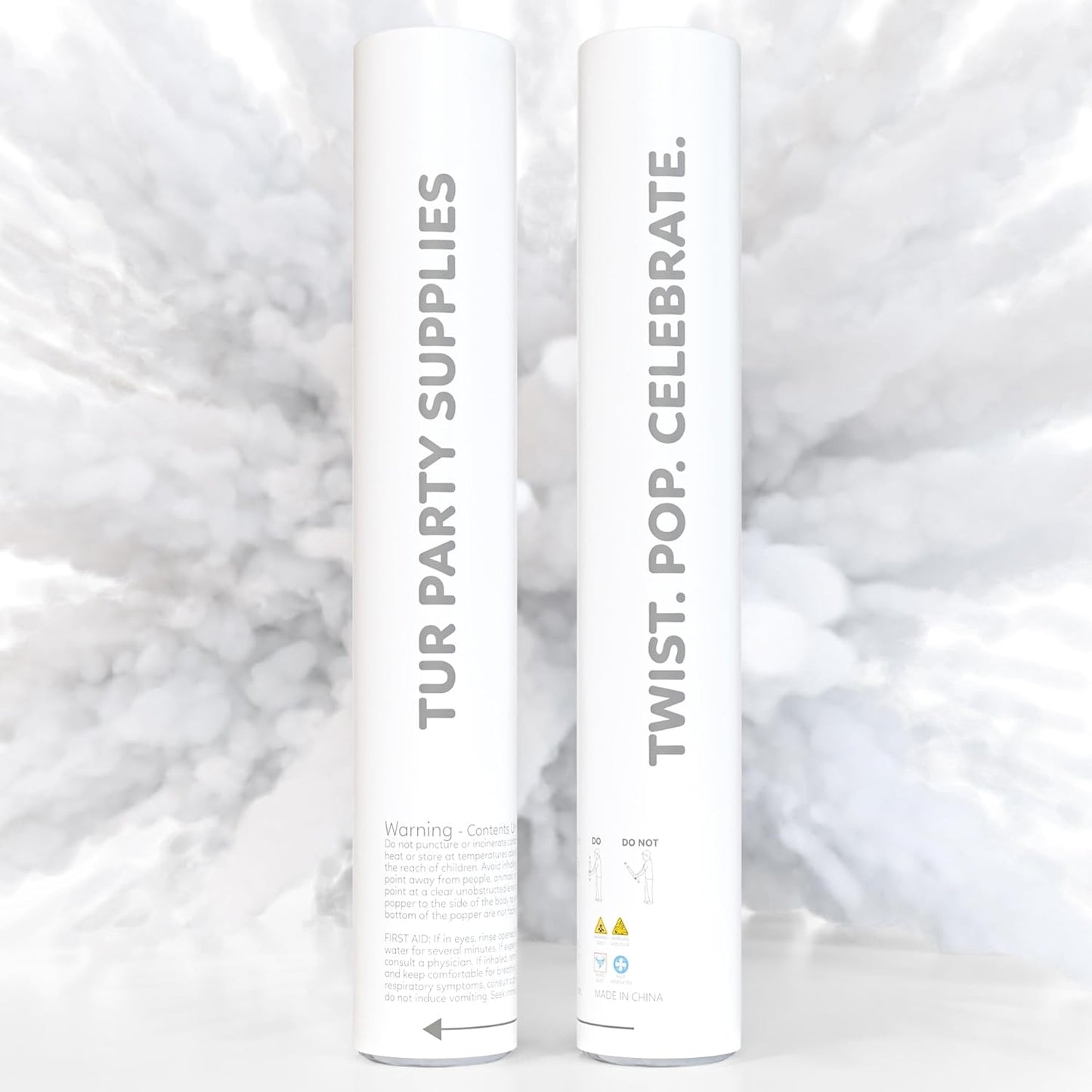 Biodegradable color powder cannon with polka-dot design for photography, color runs and reveals — product view 14