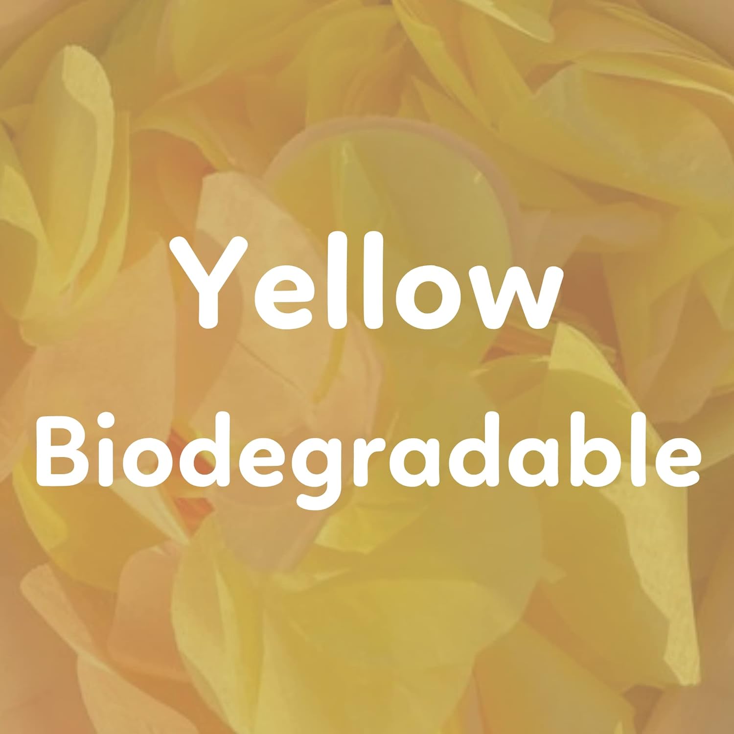 Yellow Confetti Cannon Confetti Poppers | Biodegradable 2 Pack