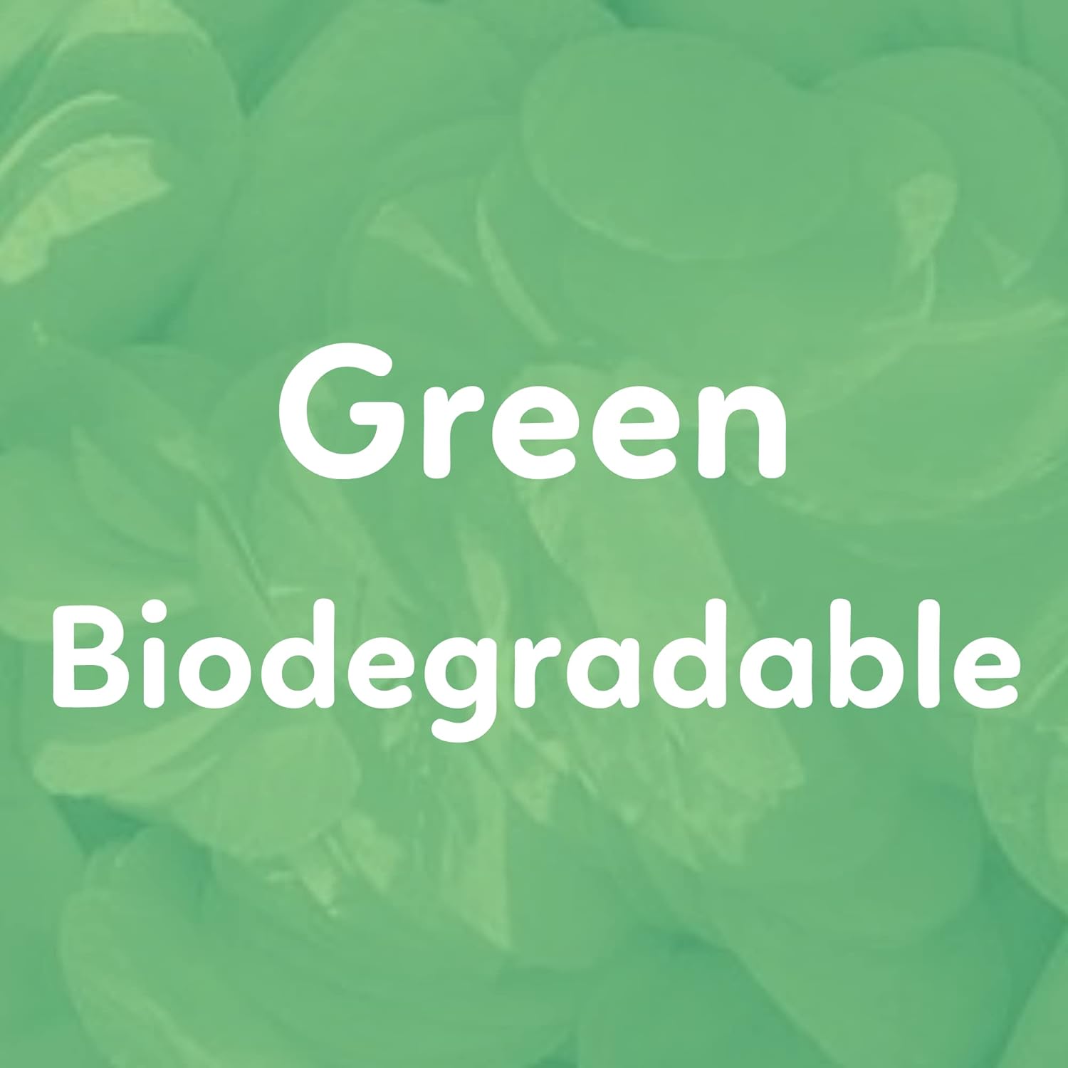 Green Confetti Cannon Confetti Poppers | Biodegradable 2 Pack