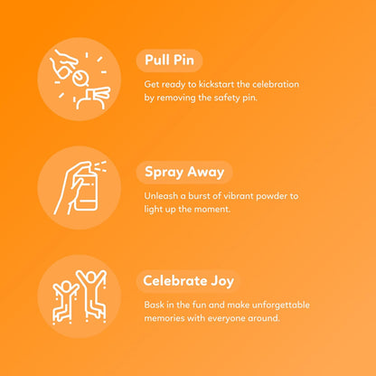 Handheld biodegradable color powder spray for photography, color runs and reveals — product view 3