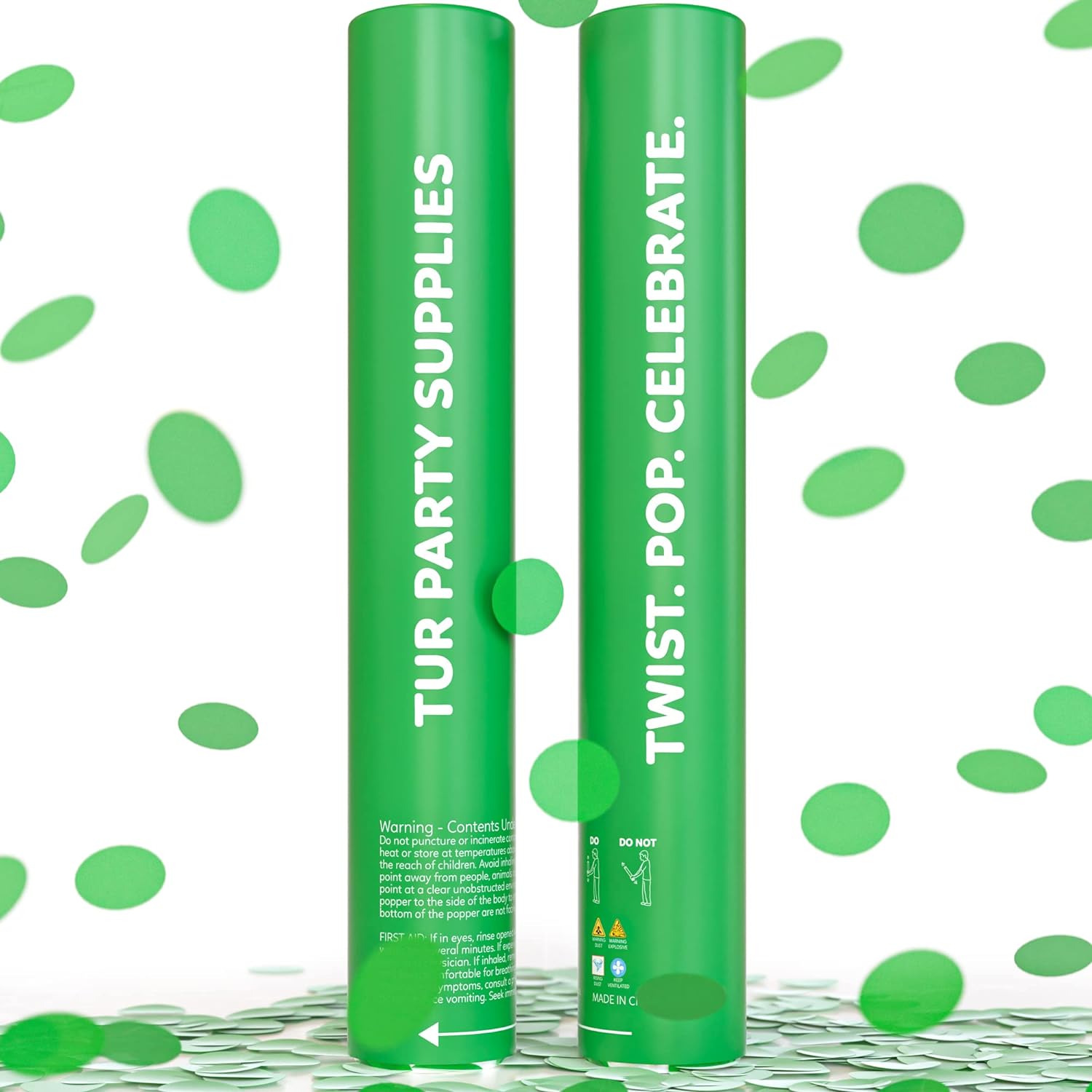 Confetti Cannon Confetti Poppers | Biodegradable Rainbow Pack