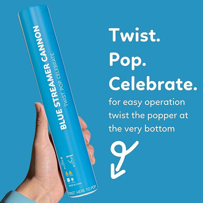 Biodegradable no-mess streamer cannon that launches up to 25 feet — product view 2
