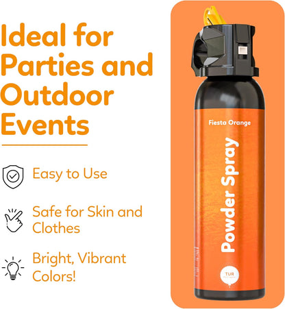 Handheld biodegradable color powder spray for photography, color runs and reveals