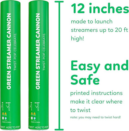 Biodegradable no-mess streamer cannon that launches up to 25 feet — product view 4