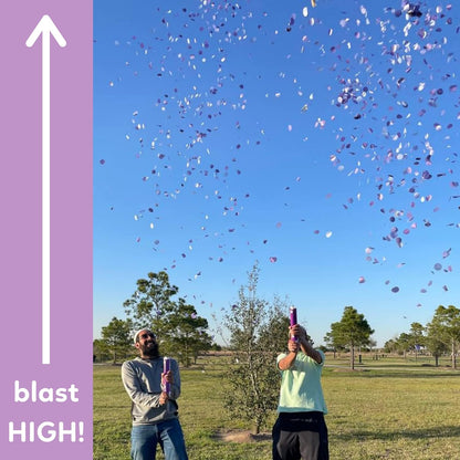 Biodegradable single-color confetti cannon that launches up to 25 feet — product view 3