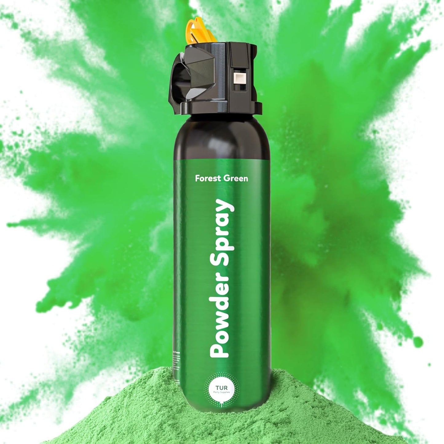 green powder spray
