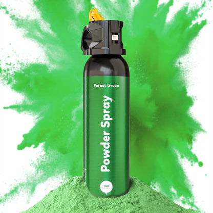 green powder spray