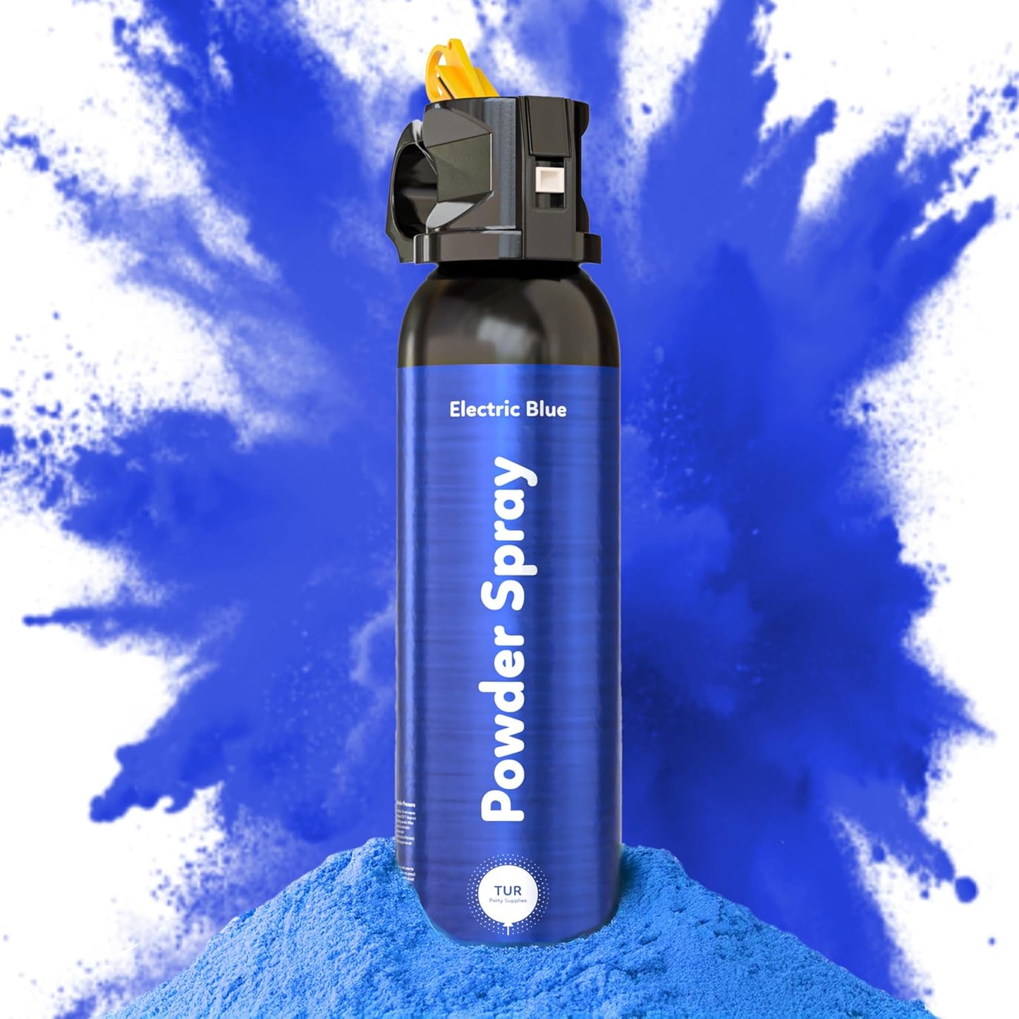 blue powder spray
