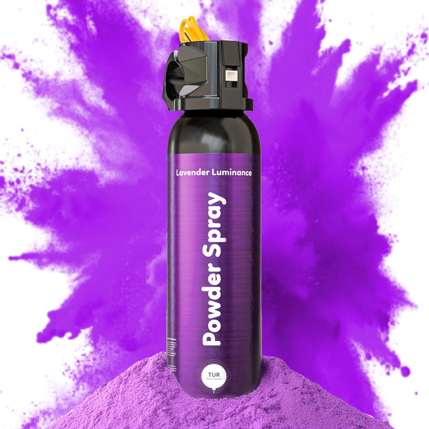 purple powder spray