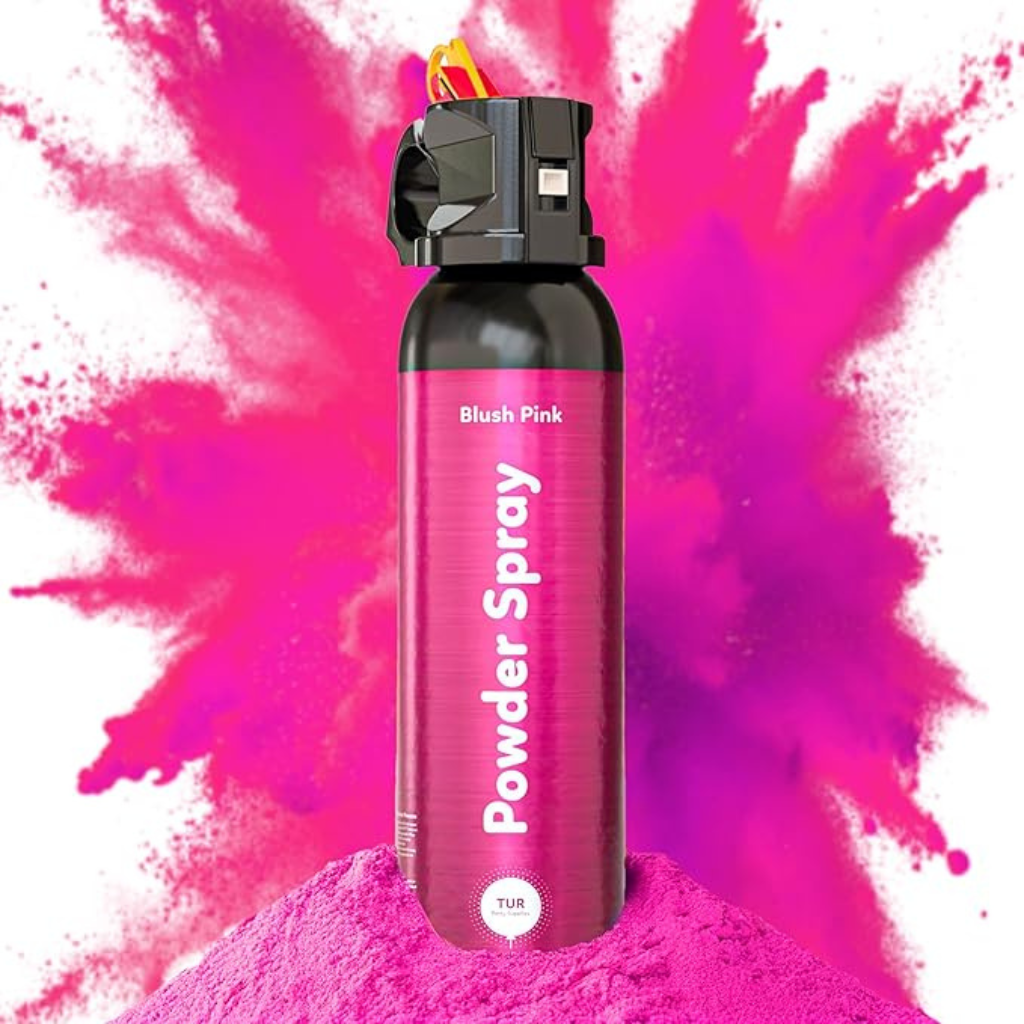 pink powder spray