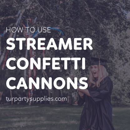 how to use party streamer cannons