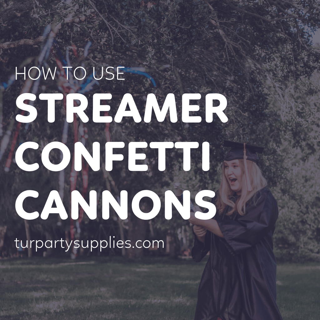 how to use party streamer cannons