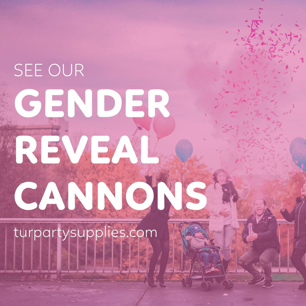 gender reveal confetti powder cannons video compilation