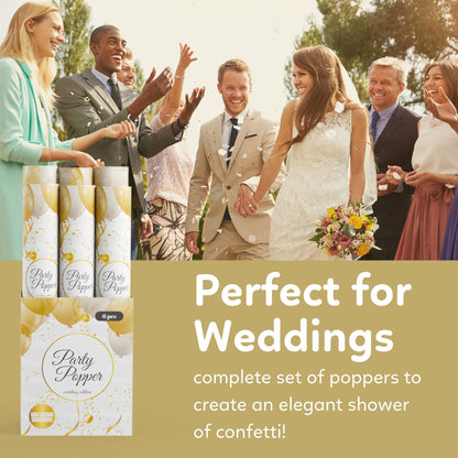 Wedding Poppers for your special day 6 pack - Perfect for weddings